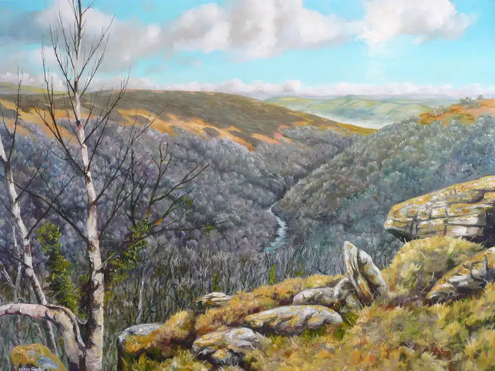 Bench Tor Dart Valley oil on board 865mm x 610mm Bench Tor Dart Valley oil on board 865mm x 610mm