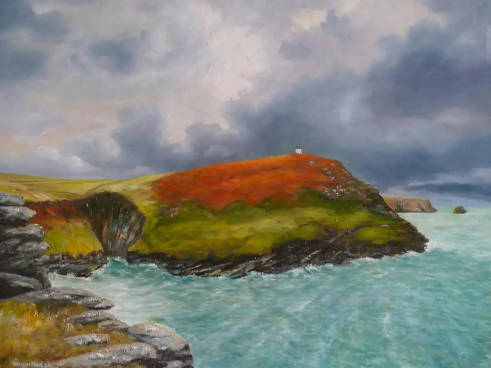 Boscastle Cornwall oil on board 610mm x 540mm Boscastle Cornwall oil on board 610mm x 540mm