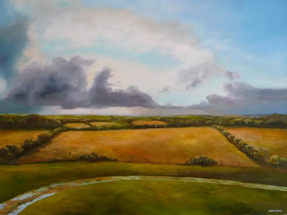 Fir Tree Cottage Falmouth Cornwall oil on board 865mm x 610mm Fir Tree Cottage Falmouth Cornwall oil on board 865mm x 610mm